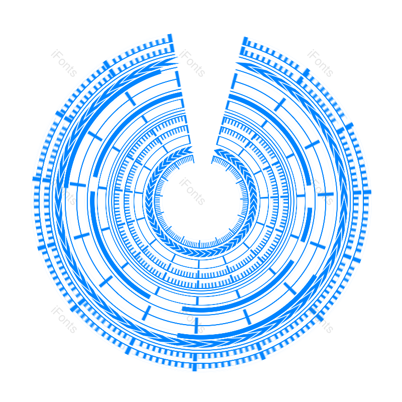 边框图片,科技元素,元素PNG,蓝色免抠素材